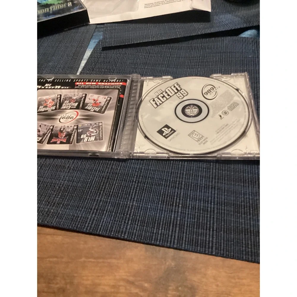 NHL FaceOff 99 Sony PlayStation PS1 1998 Hockey Sports Game SCUS-94235 989 Sport
